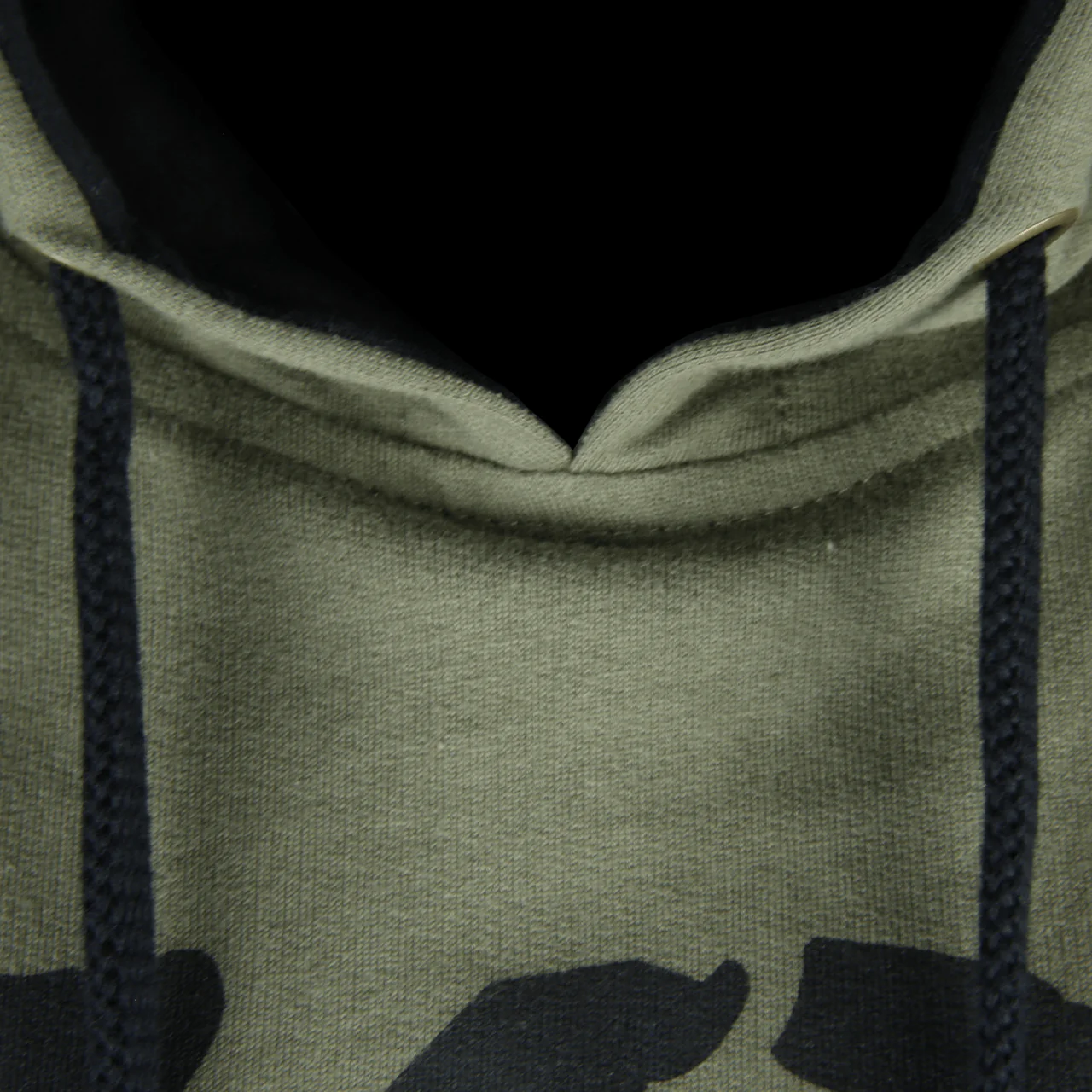 5% Military, Green Pullover Hoodie - Image 3