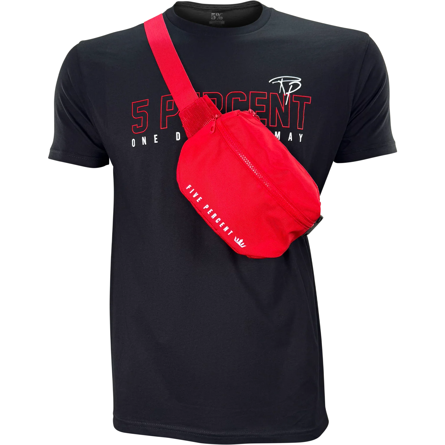 5% Red Crossbody Bag - Image 4