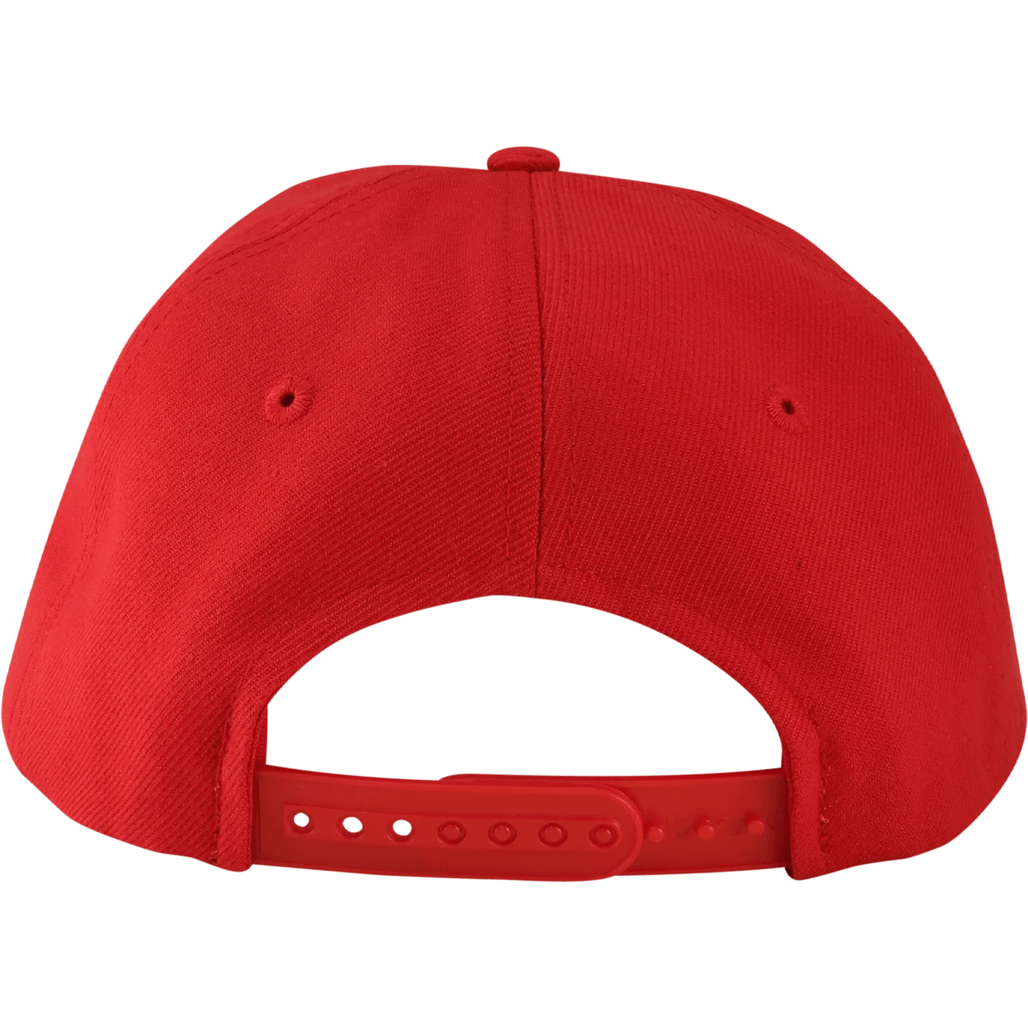 5% Rubber Logo, Black on Red Hat - Image 3