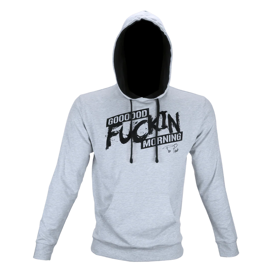 Good F*cking Morning, Gray Pullover Hoodie