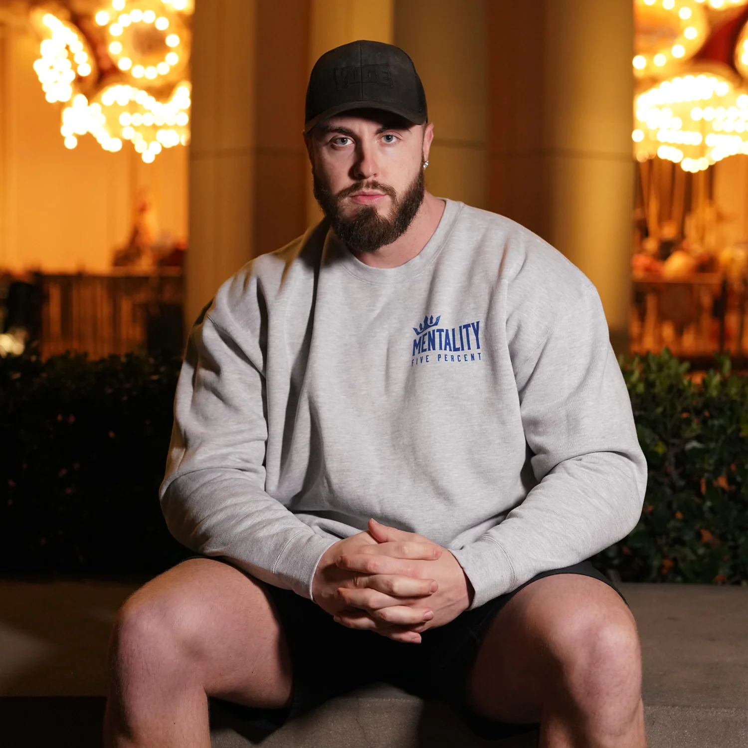 Mentality Five Percent, Heather Gray Sweatshirt - Image 3