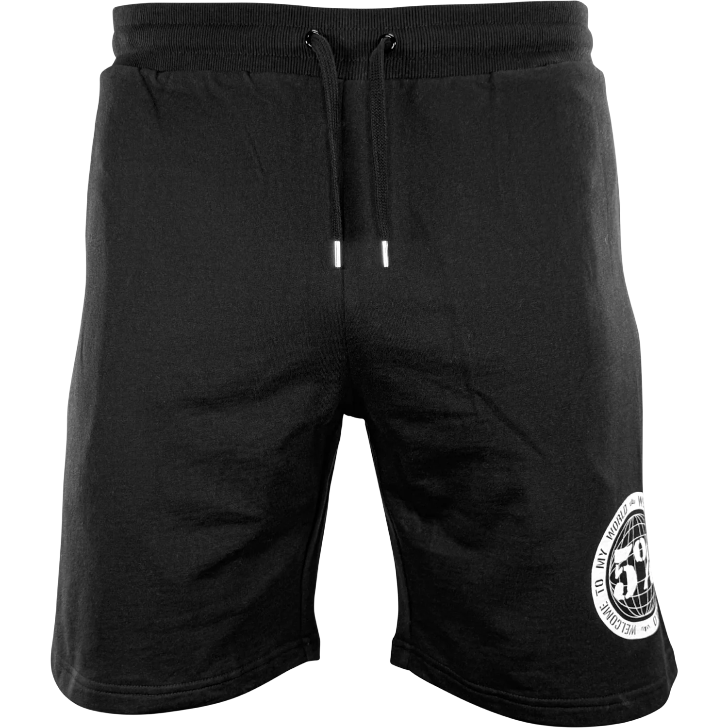 Welcome To My World Black Sweat Shorts - Image 3