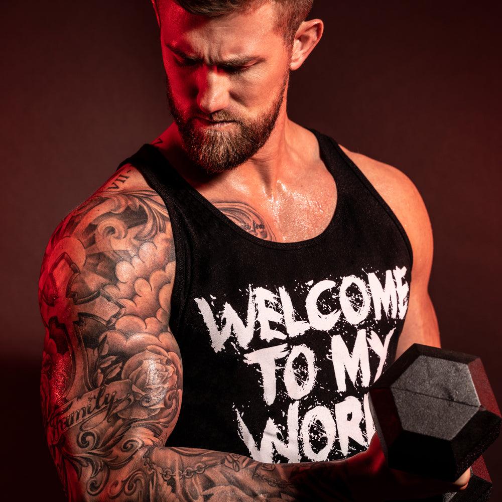 Welcome To My World, Black Tank Top - Image 6